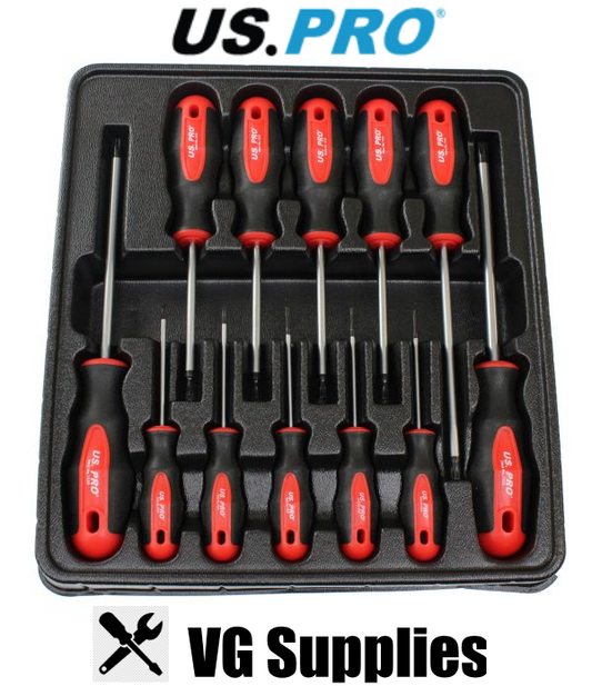 US PRO 12PC TORX SCREWDRIVER SET 1529