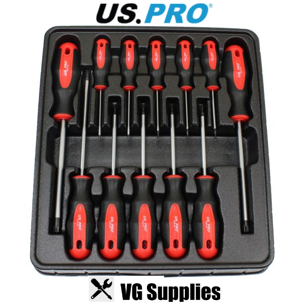 US PRO 12PC TAMPER PROOF STAR SCREWDRIVER SET 1545