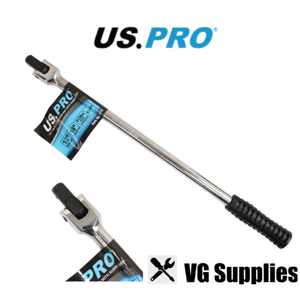 US PRO  1/2" DR X 18" BREAKER BAR WITH RUBBER GRIP 1579