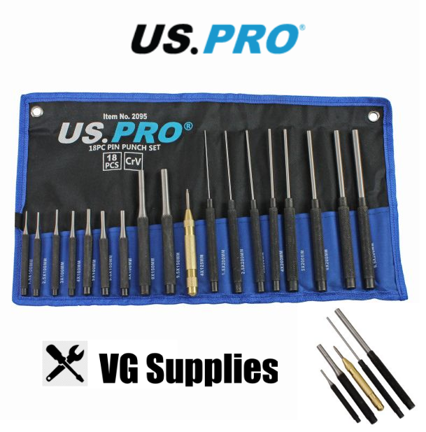 US PRO  18PC PIN PUNCH SET 2095