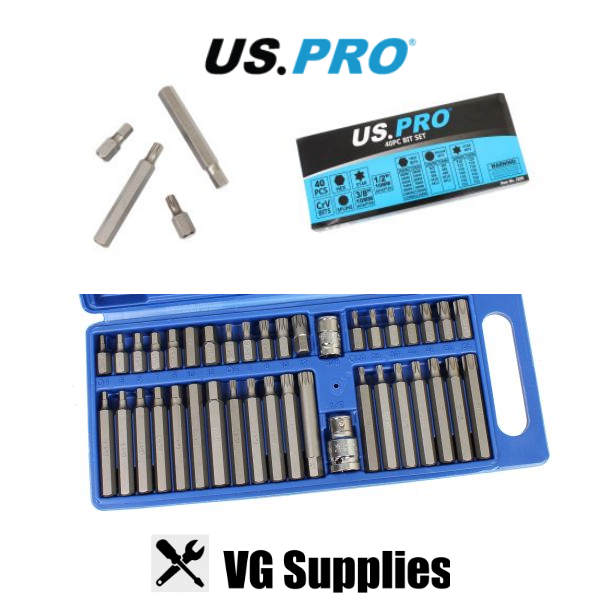 US PRO 40PC BIT SET 2200