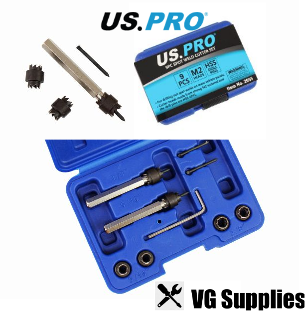 US PRO 9PC SPOT WELD CUTTER SET 2695