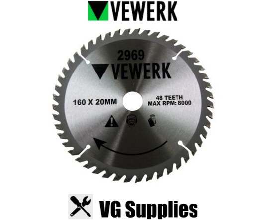 US PRO 160 X 20/16MM 48T TCT CIRCULAR SAW BLADE 2969