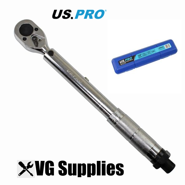 US PRO 3/8" Torque Wrench 19 - 110Nm 6770