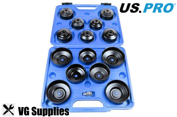 US PRO 15PCS CUP TYPE OIL FILTER WRENCH SET 3252