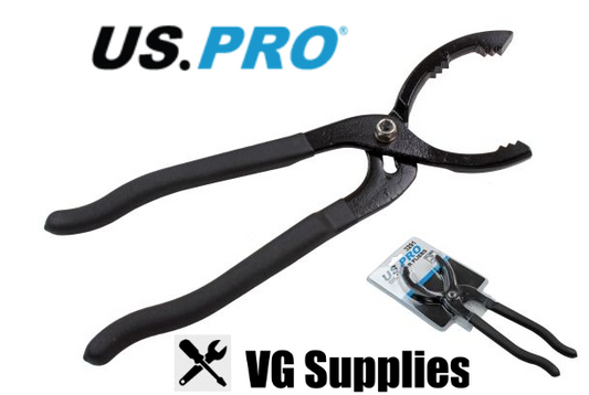 US PRO OIL FILTER PLIERS 63.5 - 116MM 3291