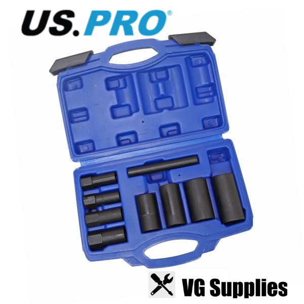 US PRO 9PC 1/2" DR IMPACT LOCKING WHEEL NUT SOCKET SET 3374