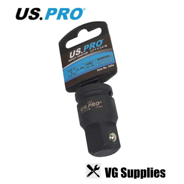 US PRO IMPACT ADAPTOR 1/2" F X 3/4" M