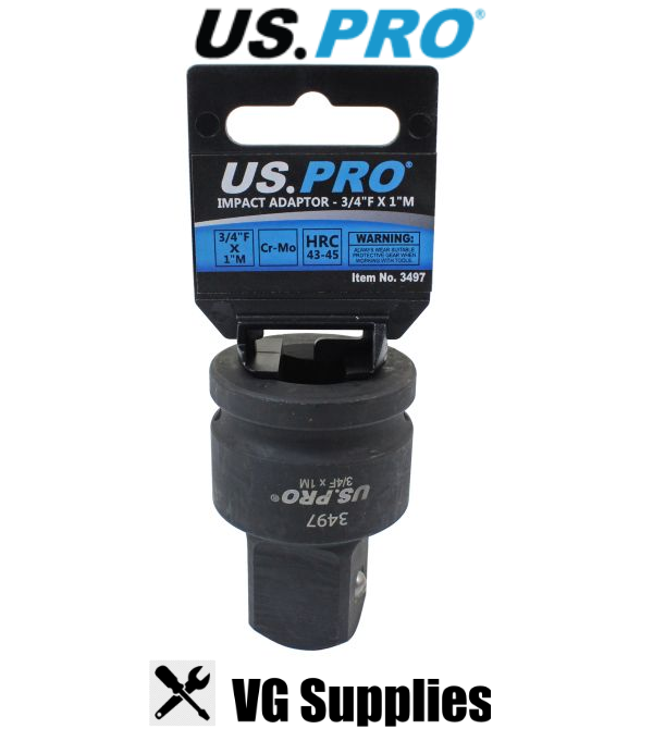 US PRO IMPACT ADAPTOR 3/4" F X 1" M 3497