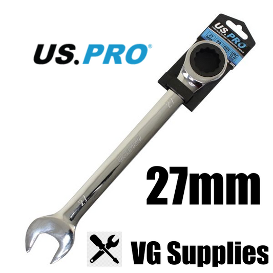 US PRO 27MM GEAR RATCHET COMBINATION WRENCH 3588