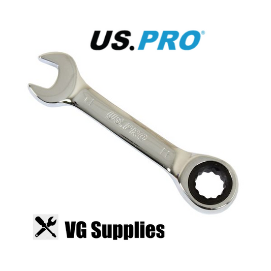 US PRO 11MM STUBBY GEAR RATCHET COMBINATION WRENCH 3897