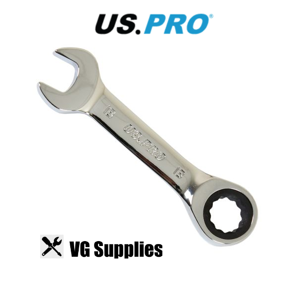 US PRO 13MM STUBBY GEAR RATCHET COMBINATION WRENCH 3899