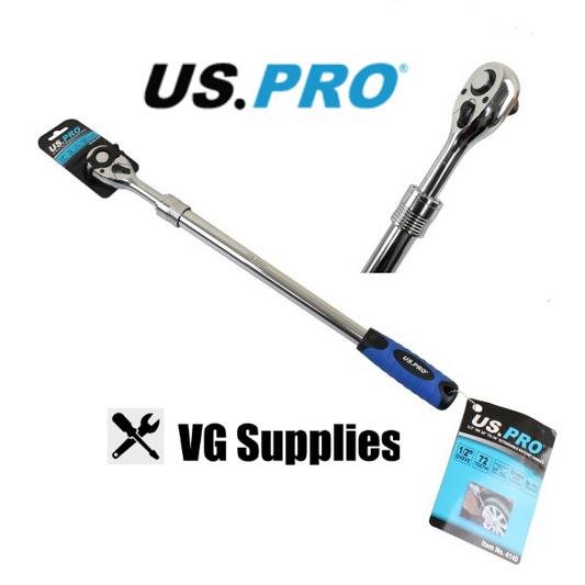 US PRO 1/2" DR 18" TO 24" EXTENDABLE RATCHET HANDLE 4140