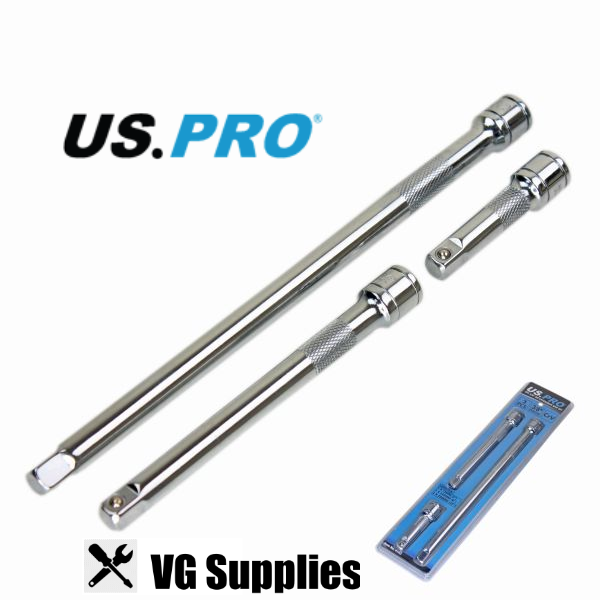 US PRO 3PC 3/8" DR EXTENSION BAR SET 4143