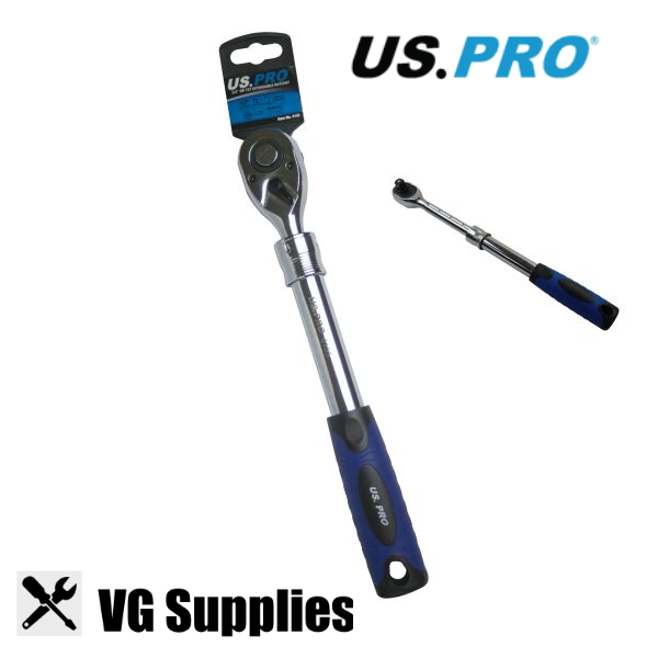 US PRO 1/2" DR 72T EXTENDABLE RATCHET 4155