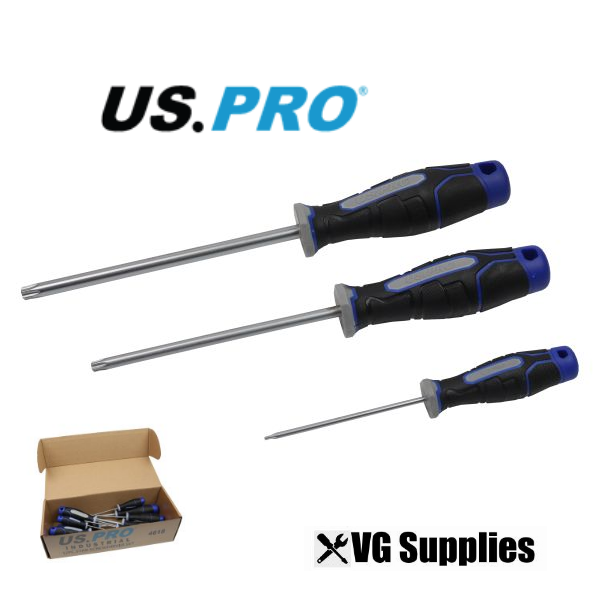 US PRO 12PC STAR SCREWDRIVER SET T6 - T45 4618