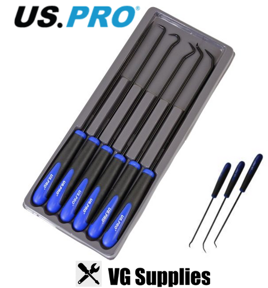 US PRO  6PC LONG REACH PICK & HOOK SET - 240MM 5037