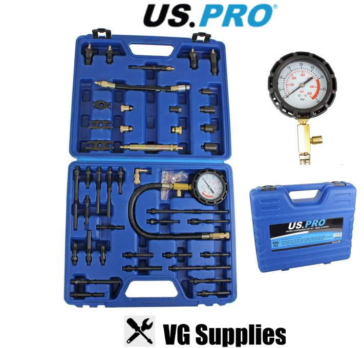 US PRO ENGINE COMPRESSION TEST KIT - DIESEL & PETROL 5257