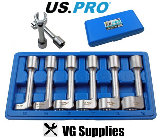 US PRO 6PC 1/2" DR DIESEL INJECTOR LINE SOCKET SET 5591