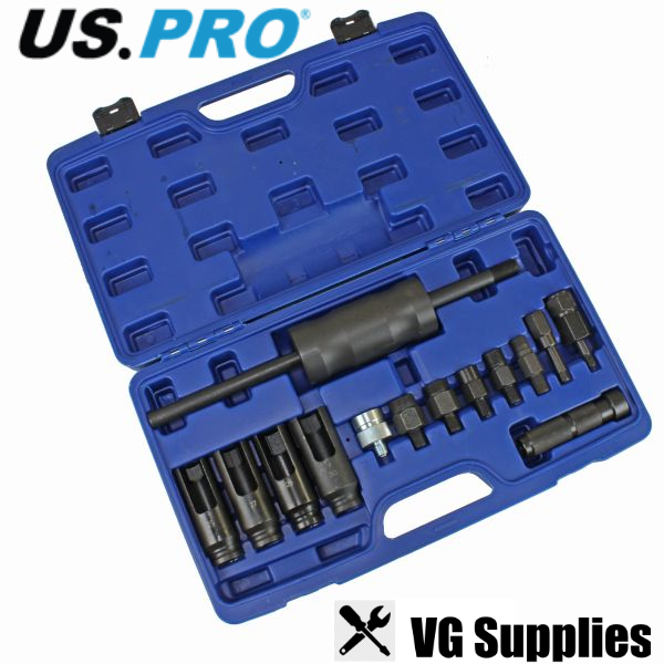 US PRO 14PC EXTRACTOR KIT FOR DIESEL INJECTORS 5597