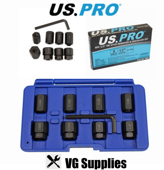 US PRO 8PC 1/2" DR STUD REMOVER & INSTALLER SET 5885