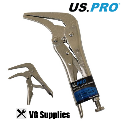 US PRO  7 INCH 45° LONG NOSE LOCKING PLIERS 5891