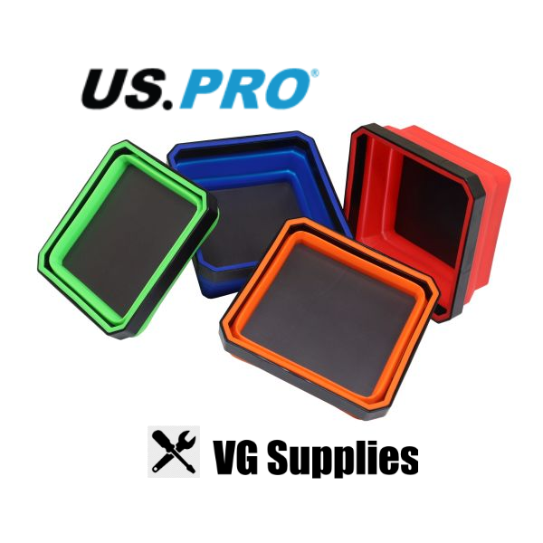 US PRO COLLAPSIBLE MAGNETIC PARTS TRAY - SET OF 4 6746