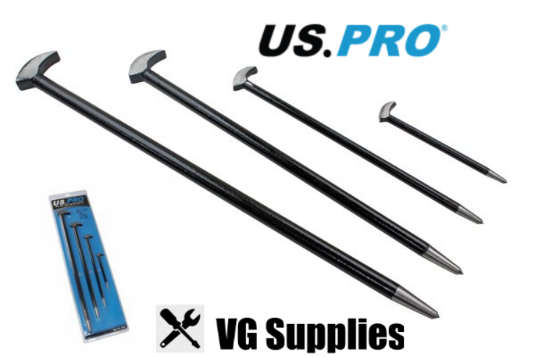 US PRO 4PC HEEL AND TOE PRY BAR SET 6857