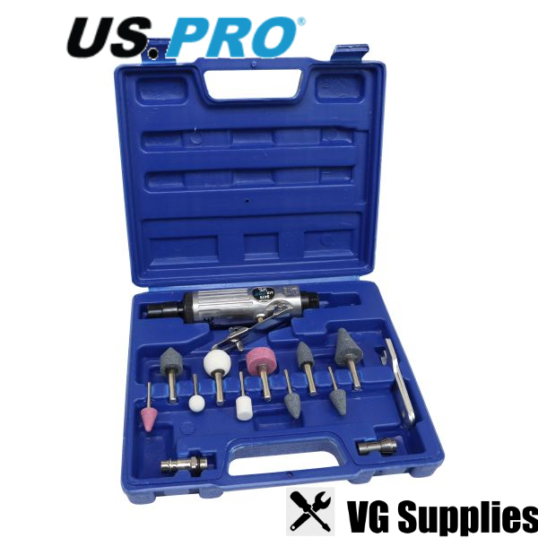 US PRO MINI 1/4" DIE GRINDER KIT 25,000 RPM 8419