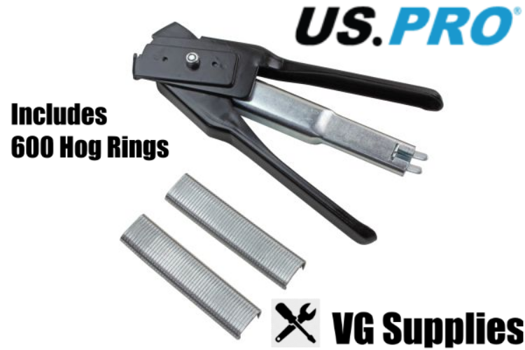 US PRO HOG RING PLIERS WITH 600 RINGS 9051