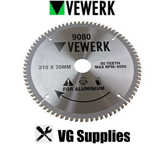 US PRO 210 X 30MM TCT CIRCULAR SAW BLADE 80T FOR ALUMINIUM 9080