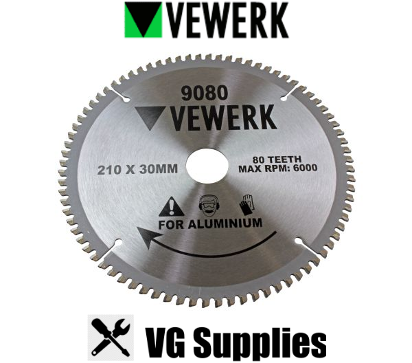 US PRO 210 X 30MM TCT CIRCULAR SAW BLADE 80T FOR ALUMINIUM 9080