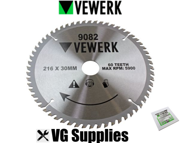 US PRO 216 X 30MM TCT CIRCULAR SAW BLADE 60T 9082