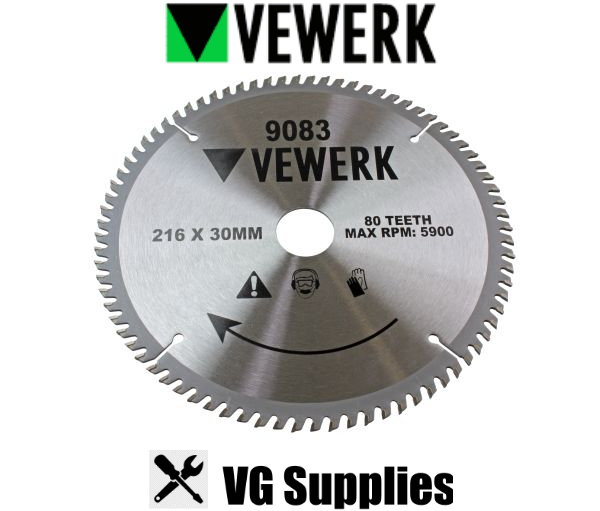 US PRO 216 X 30MM TCT CIRCULAR SAW BLADE 80T 9083