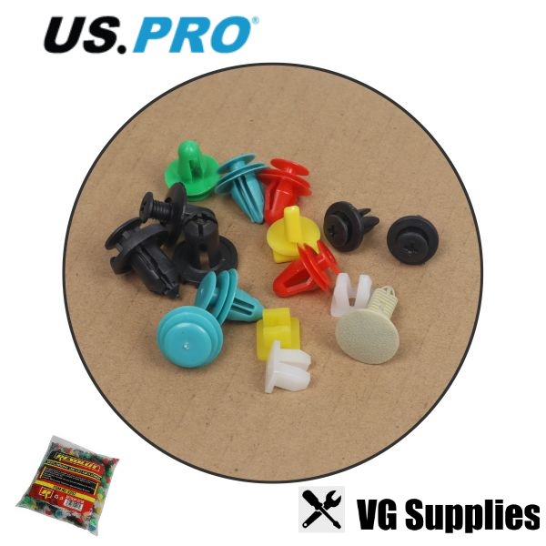 US PRO UNIVERSAL TRIM CLIPS AND FASTENERS 500PCS 9202