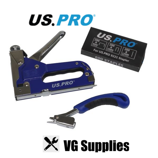 US PRO  HEAVY DUTY 3 IN 1 STAPLE GUN WITH STAPLE REMOVER 9221