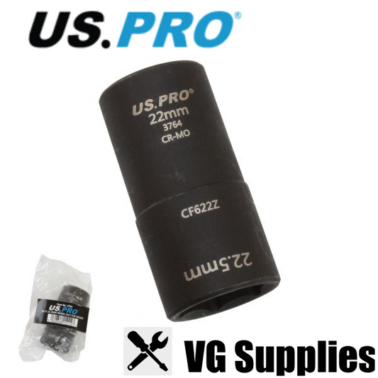 US PRO  22 X 22.5MM WHEEL NUT FLIP SOCKET 3764