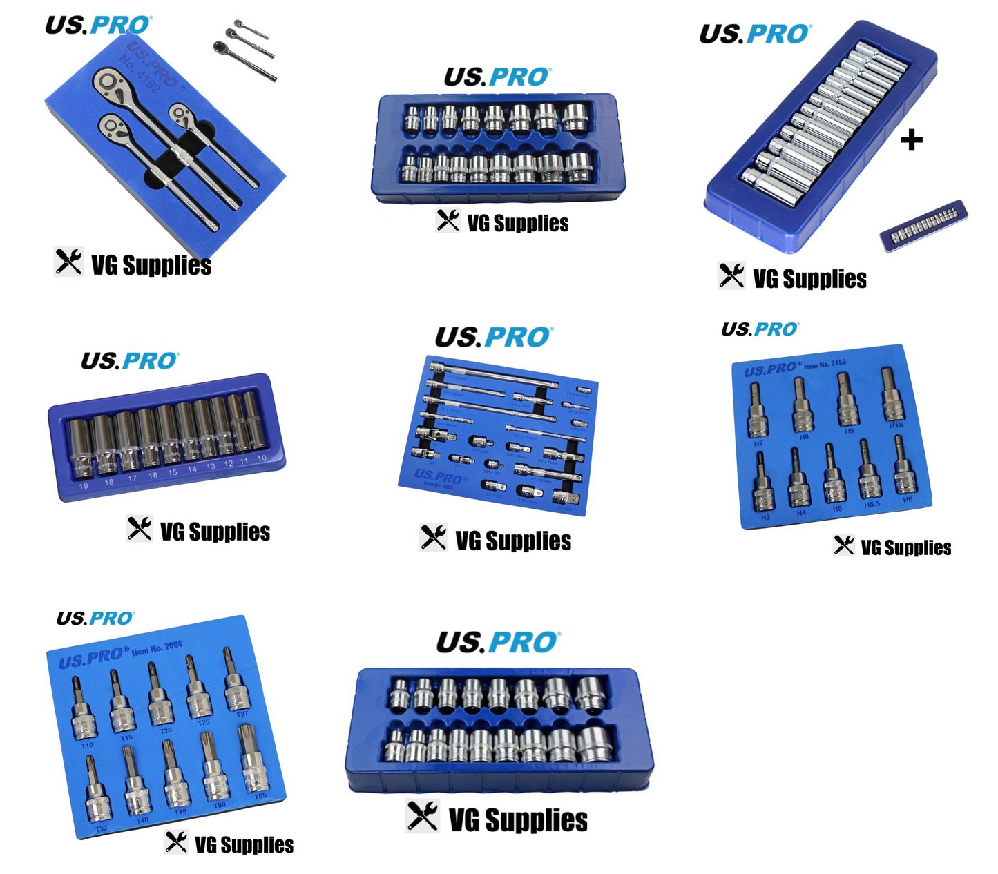 US PRO US PRO Tool Bundle 2 NEW